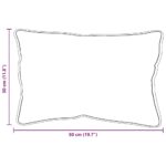 vidaXL Vankúše 2 pcs Biela 30 x 50 cm – Obrázok 10