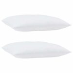 vidaXL Vankúše 2 pcs Biela 30 x 50 cm – Obrázok 3