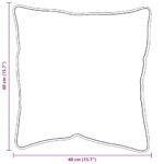 vidaXL Vankúše 2 pcs Biela 40 x 40 cm – Obrázok 10