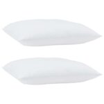 vidaXL Vankúše 2 pcs Biela 50 x 50 cm – Obrázok 3