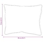 vidaXL Vankúše 2 pcs Biela 70 x 90 cm – Obrázok 10