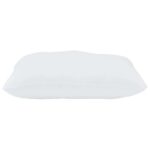 vidaXL Vankúš s vankúšom Biela 61 x 41 x 20 cm Polyester – Obrázok 4