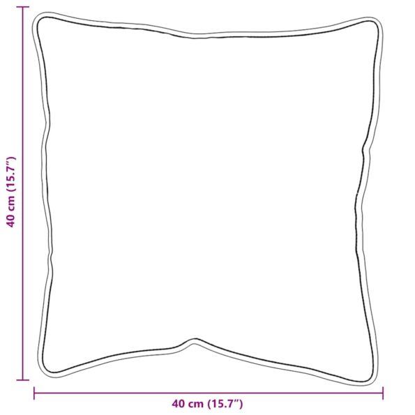 vidaXL Vankúš s vankúšom 2 pcs Biela 41 x 40 x 20 cm Polyester – Obrázok 10