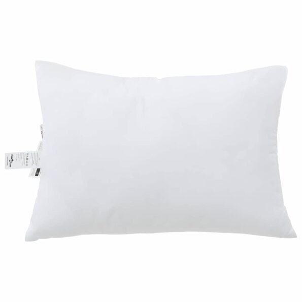 vidaXL Vankúš s vankúšom 2 pcs Biela 61 x 41 x 20 cm Polyester – Obrázok 2