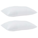 vidaXL Vankúš s vankúšom 2 pcs Biela 61 x 41 x 20 cm Polyester – Obrázok 4