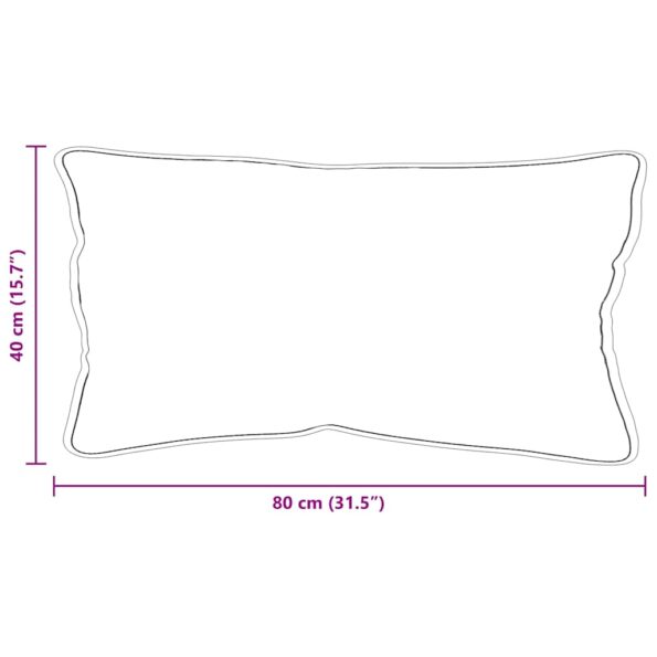 vidaXL Vankúše 2 pcs Biela 40 x 80 cm 85gsm 100% polyester – Obrázok 10