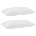 vidaXL Vankúše 2 pcs Biela 40 x 80 cm 85gsm 100% polyester – Obrázok 4