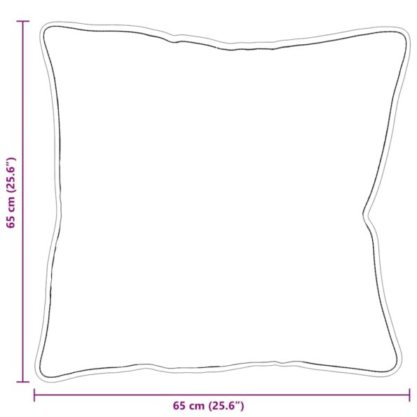 vidaXL Vankúše 2 pcs Biela 65 x 65 cm 85gsm 100% polyester – Obrázok 10