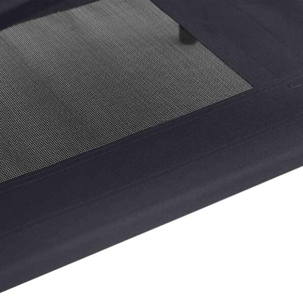 vidaXL Psia postel' Čierna 76 x 62 x 70,5 cm Oceľ – Obrázok 7