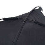 vidaXL Psia postel' Čierna 76 x 62 x 70,5 cm Oceľ – Obrázok 8