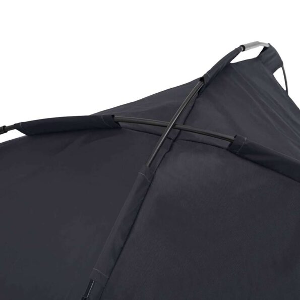 vidaXL Psia postel' Čierna 76 x 62 x 70,5 cm Oceľ – Obrázok 8