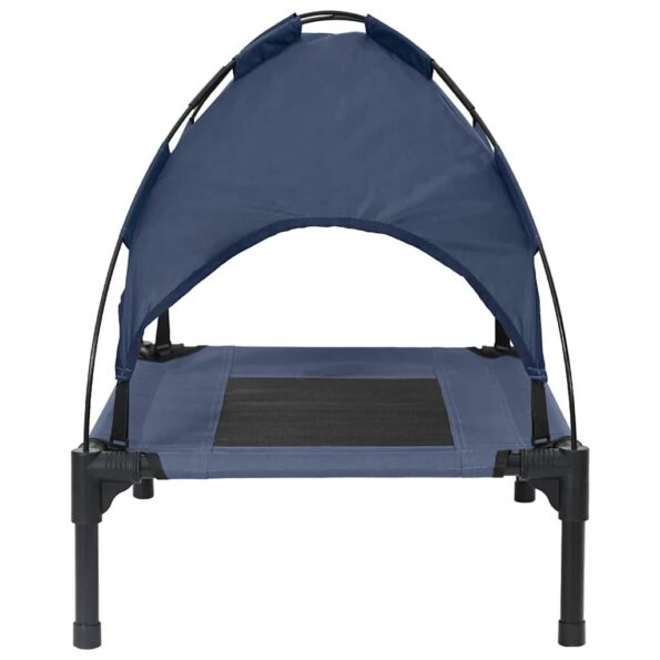 vidaXL Psia postel' Námornícka modrá 76 x 62 x 70,5 cm Oceľ – Obrázok 5