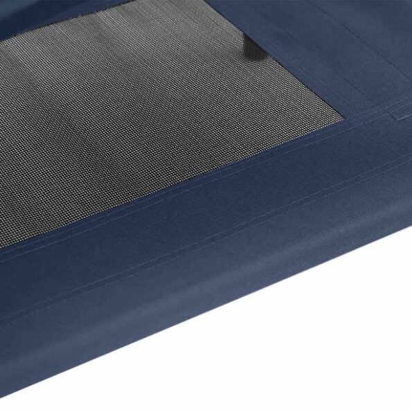 vidaXL Psia postel' Námornícka modrá 76 x 62 x 70,5 cm Oceľ – Obrázok 7