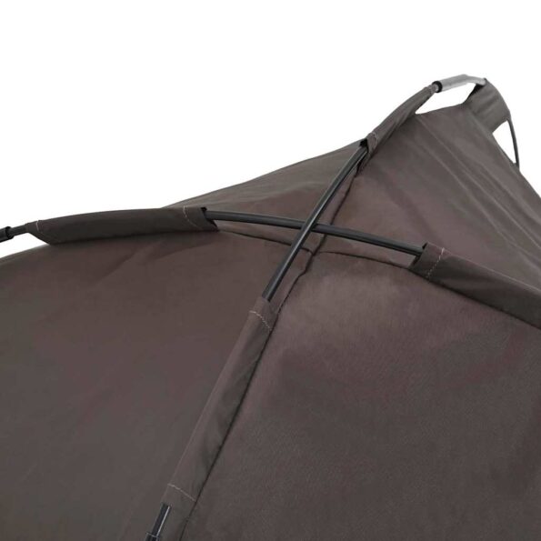 vidaXL Vyvýšená posteľ pre psa Hnedá Polyester, Kov Stredná – Obrázok 8