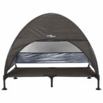 vidaXL vyvýšená psia posteľ s odnímateľnou strechou Hnedá XL Oceľ – Obrázok 4