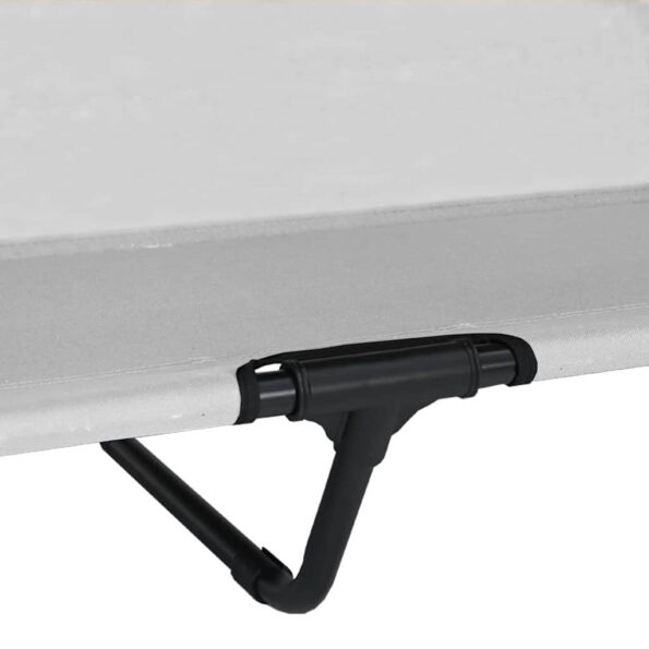 vidaXL vyvýšená psia posteľ so strechou strieborná šedá XL oceľ – Obrázok 9