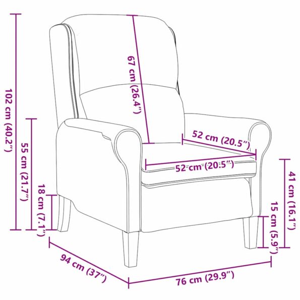 vidaXL Vínovočervené kreslo Vínová červená – Obrázok 10