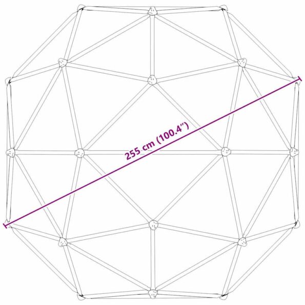 vidaXL Lezecký dómy pre deti 3-10 rokov 255 cm 200 kg – Obrázok 11