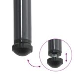 vidaXL Záhradný jedálenský set s vankúšom 3 pcs Čierna, antracitová – Obrázok 11