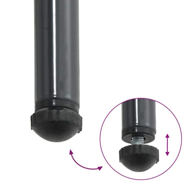 vidaXL Záhradný jedálenský set s vankúšom 3 pcs Čierna, antracitová – Obrázok 11