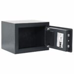 vidaXL Digitálny trezor so zámkom Tmavo šedá 23 x 17 x 17 cm Oceľ – Obrázok 2