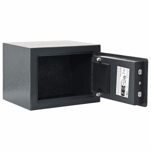 vidaXL Digitálny trezor so zámkom Tmavo šedá 23 x 17 x 17 cm Oceľ – Obrázok 2