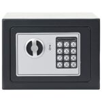 vidaXL Digitálny trezor so zámkom Tmavo šedá 23 x 17 x 17 cm Oceľ – Obrázok 3