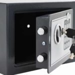 vidaXL Digitálny trezor so zámkom Tmavo šedá 23 x 17 x 17 cm Oceľ – Obrázok 5