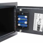 vidaXL Digitálny trezor so zámkom Tmavo šedá 23 x 17 x 17 cm Oceľ – Obrázok 6