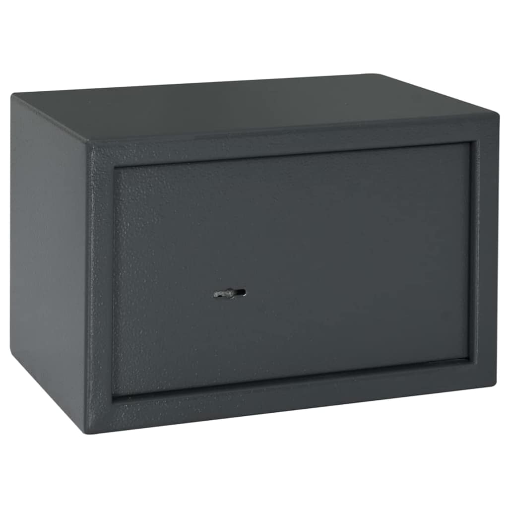 42011314_1.jpg vidaXL Bezpečnostná schránka so zámkom Tmavo šedá 31 x 20 x 20 cm Oceľ – Obrázok 1