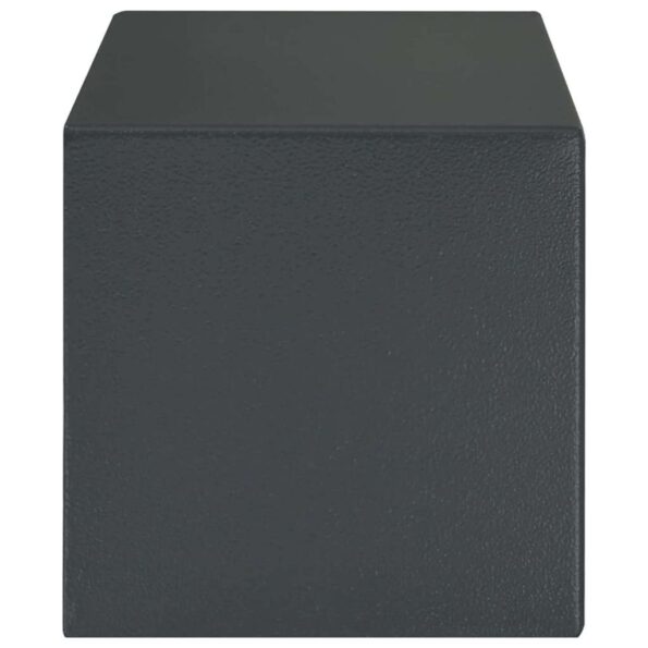 vidaXL Bezpečnostná schránka so zámkom Tmavo šedá 31 x 20 x 20 cm Oceľ – Obrázok 5