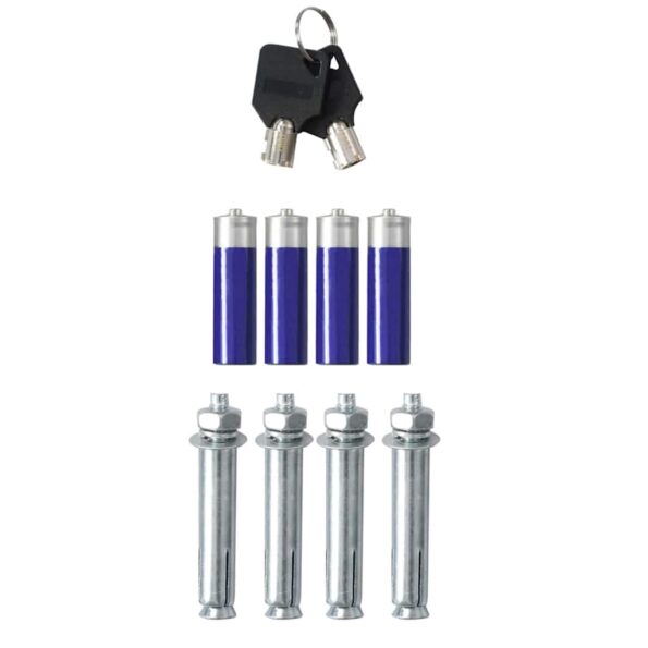 vidaXL Elektronická digitálna trezora Tmavošedá 42x37x20 cm Oceľ – Obrázok 9