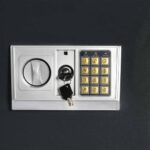 vidaXL Digitálny trezor so zámkom Tmavo šedá 35 x 31 x 80 cm Oceľ – Obrázok 6