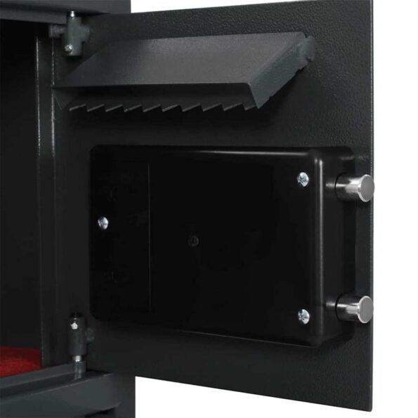 vidaXL Digitálny trezor so zámkom Tmavo šedá 35 x 31 x 80 cm Oceľ – Obrázok 7