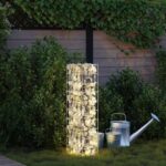 vidaXL Gabiónový faucet Strieborná 25 x 25 x 100 cm Nerezová oceľ – Obrázok 4