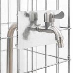 vidaXL Gabiónový faucet Strieborná 25 x 25 x 100 cm Nerezová oceľ – Obrázok 9