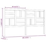 vidaXL Čelo postele 206x4x104 cm masívna borovica – Obrázok 6
