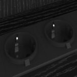 vidaXL Nočné skrinky 2 pcs Čierny dub 40 x 40 x 61 cm Kompozitné drevo – Obrázok 9