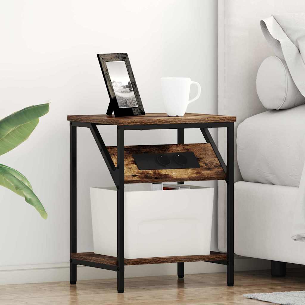 859584_1.jpg vidaXL Nočný stolík Dymová dub 38 x 30 x 48 cm Kompozitné drevo – Obrázok 1