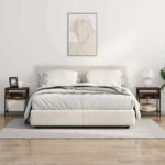 vidaXL Nočný stolík Dymová dub 38 x 30 x 48 cm Kompozitné drevo – Obrázok 4