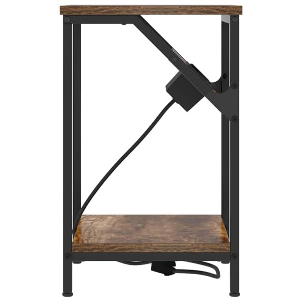 vidaXL Nočný stolík Dymová dub 38 x 30 x 48 cm Kompozitné drevo – Obrázok 6