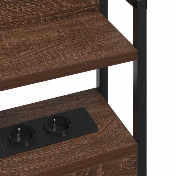 vidaXL Úložné čelo Hnedý dub 90 cm Kompozitné drevo – Obrázok 9