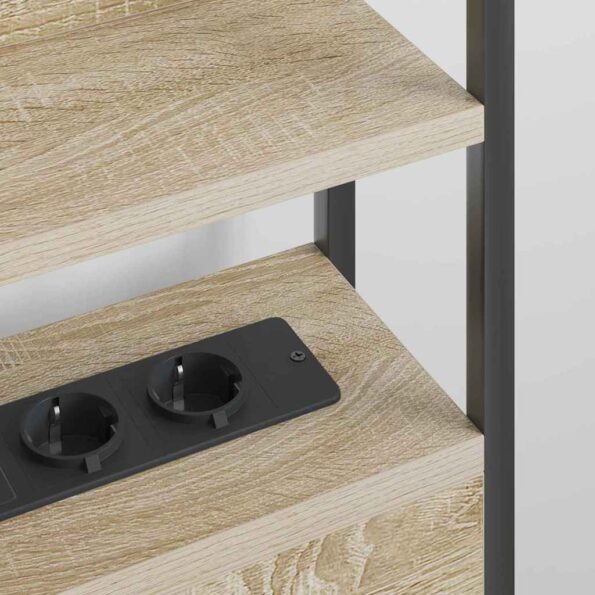 vidaXL Úložné čelo Sonoma Oak 100 cm Kompozitné drevo – Obrázok 5