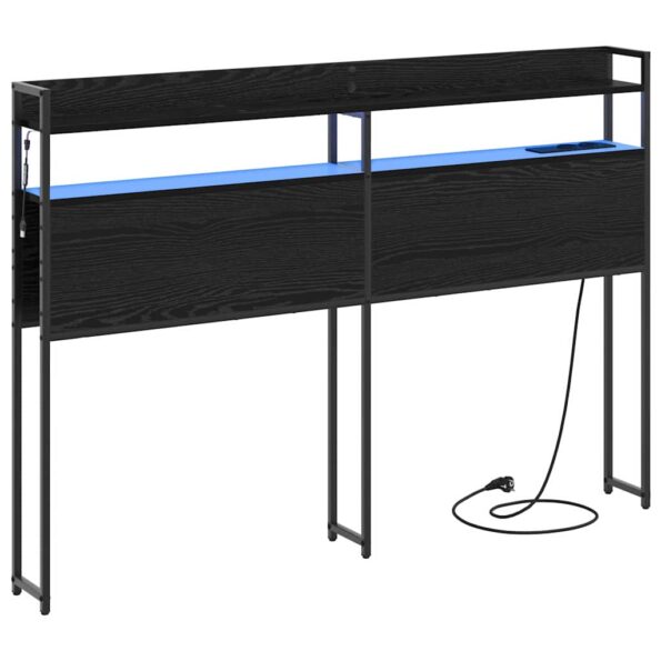 vidaXL Úložné čelo Čierny dub 120 cm Kompozitné drevo – Obrázok 2