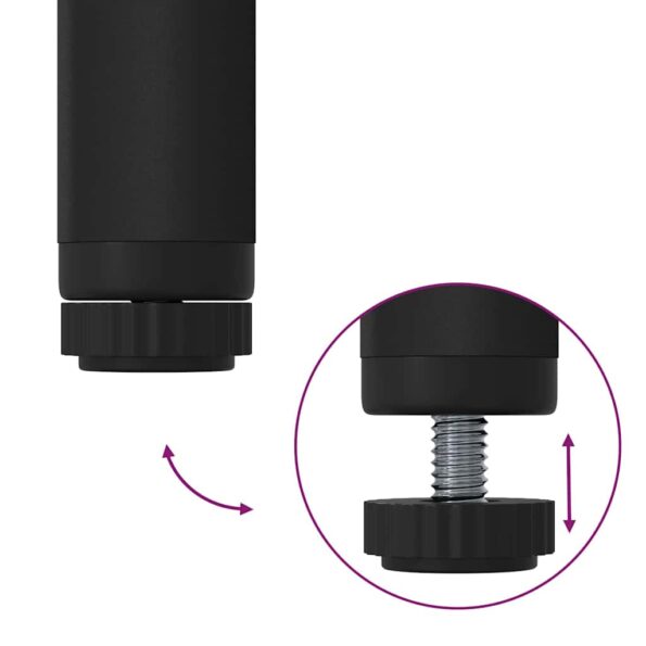 vidaXL Odevný stojan Čierny Kov Štandardný Skladací Odevný stojan – Obrázok 10