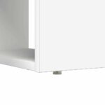 vidaXL Stôl s úložným priestorom Biela 113x54x120 cm Kompozitné drevo – Obrázok 9