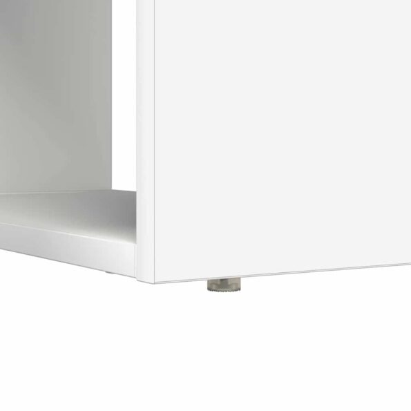 vidaXL Stôl s úložným priestorom Biela 113x54x120 cm Kompozitné drevo – Obrázok 9