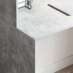 vidaXL Betónový sivý písací stôl Betónová šedá – Obrázok 4