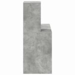 vidaXL Betónový sivý písací stôl Betónová šedá – Obrázok 6