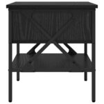 vidaXL Nočný stolík Čierny dub 40x42x45 cm Kompozitné drevo – Obrázok 7